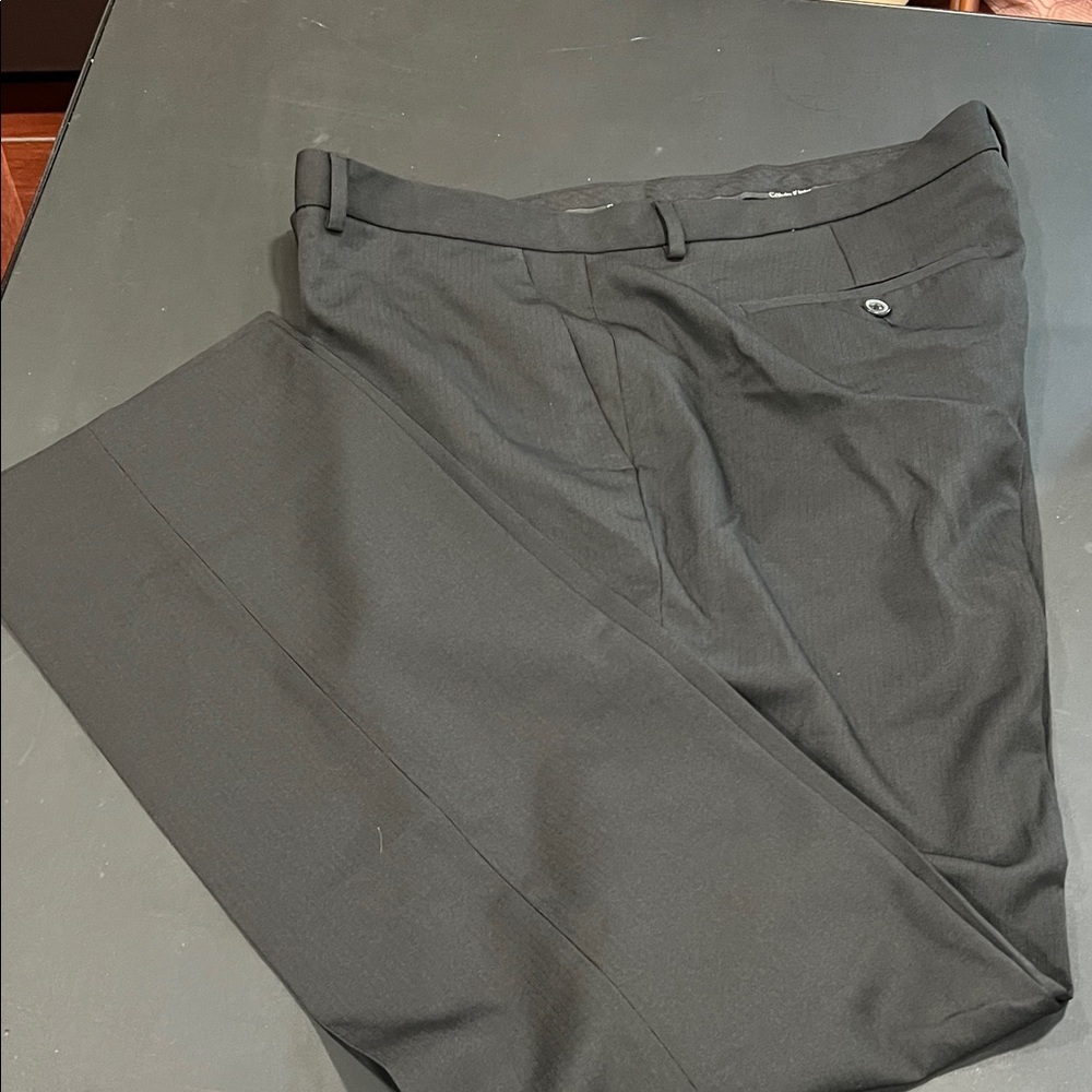 Calvin Klein Charcoal Gray Trousers